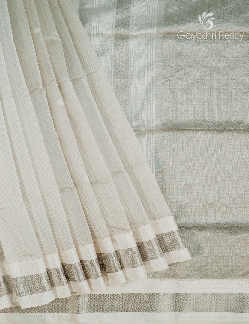 PURE CHANDERI RICH PALLU SAREES -CPS1187