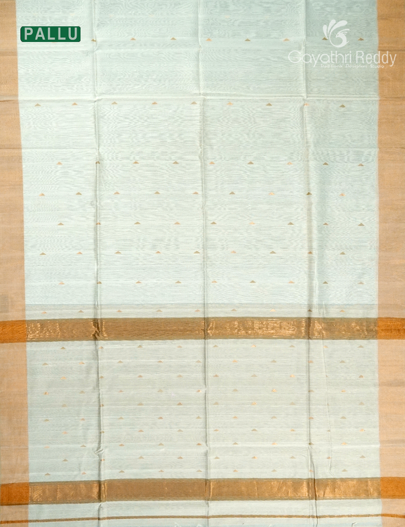 Pure Chanderi Sico Saree in Cream