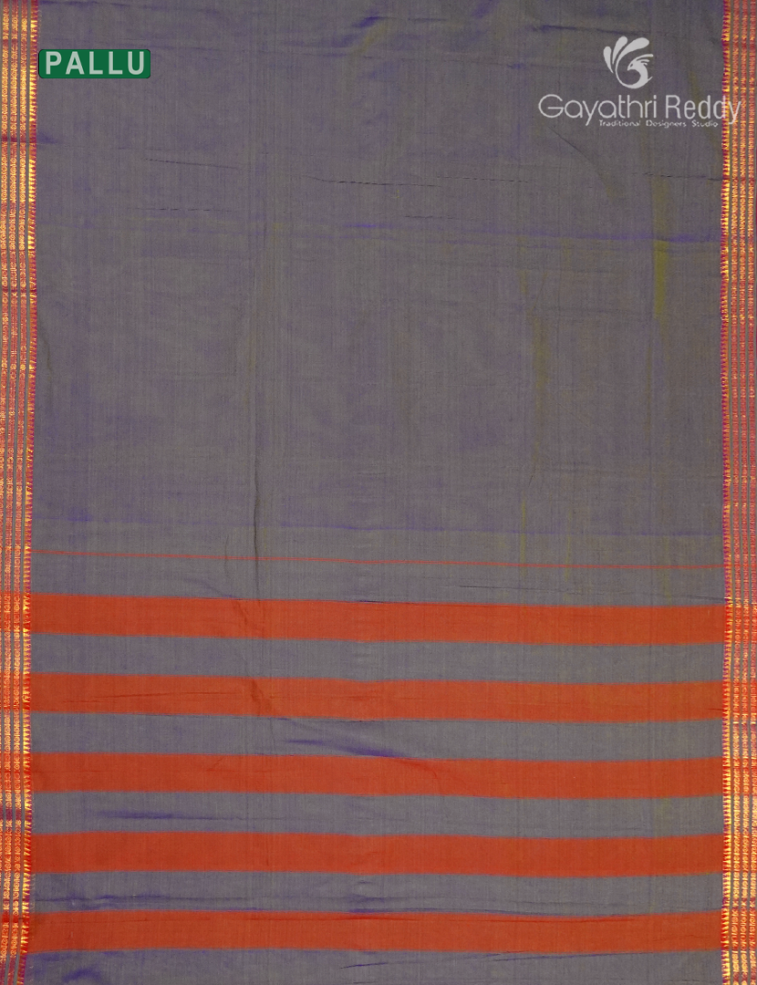 Pure Narayanpet Cotton Saree in Grey
