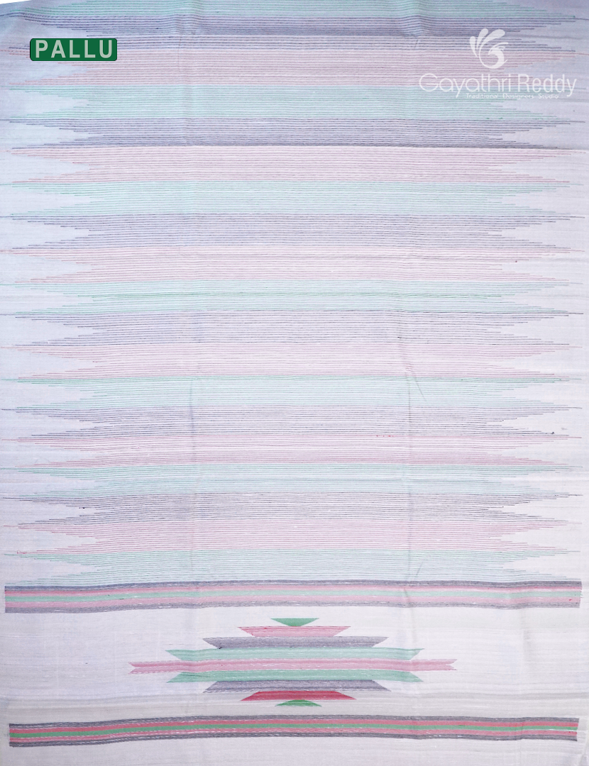 Pure Khadi Pattu Saree in Pastel Cream
