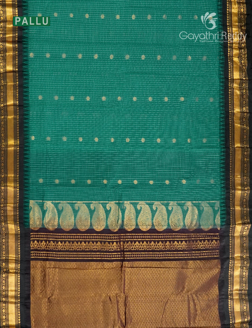 Pure Gadwal Cotton Saree-GGC1614
