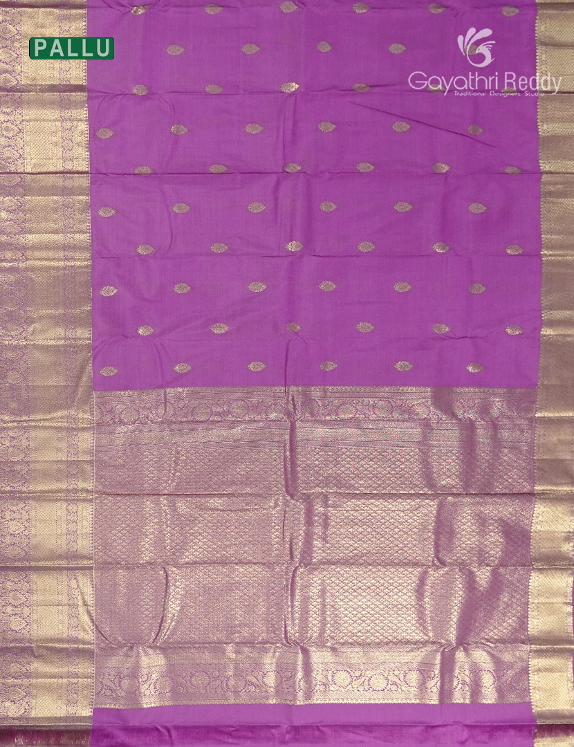 Semi Kanchipuram Silk Saree in Magenta