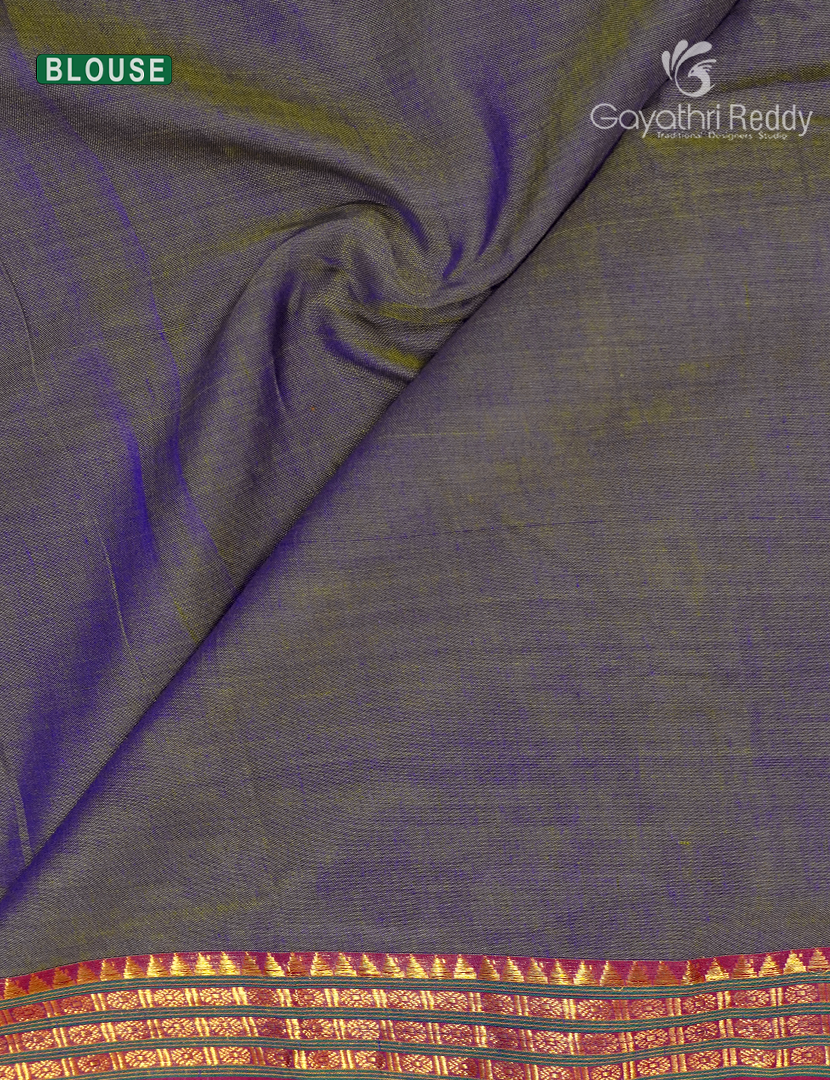 Pure Narayanpet Cotton Saree in Grey