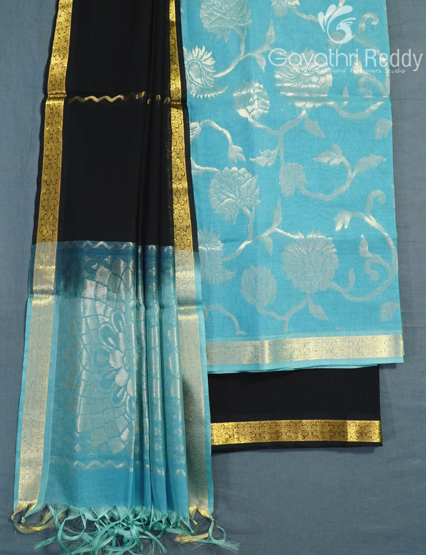 PURE KANCHI PATTU (D.M) 3PC-KPDM53