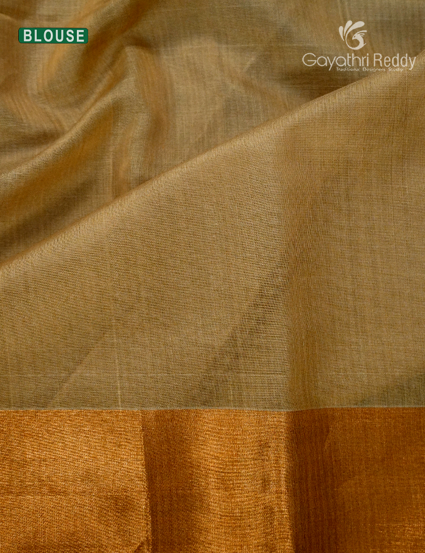 Pure Chanderi Sico Saree in Cream