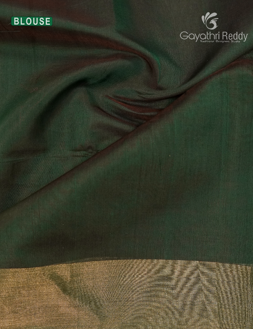 Pure Chanderi Sico Saree in Golden Yellow