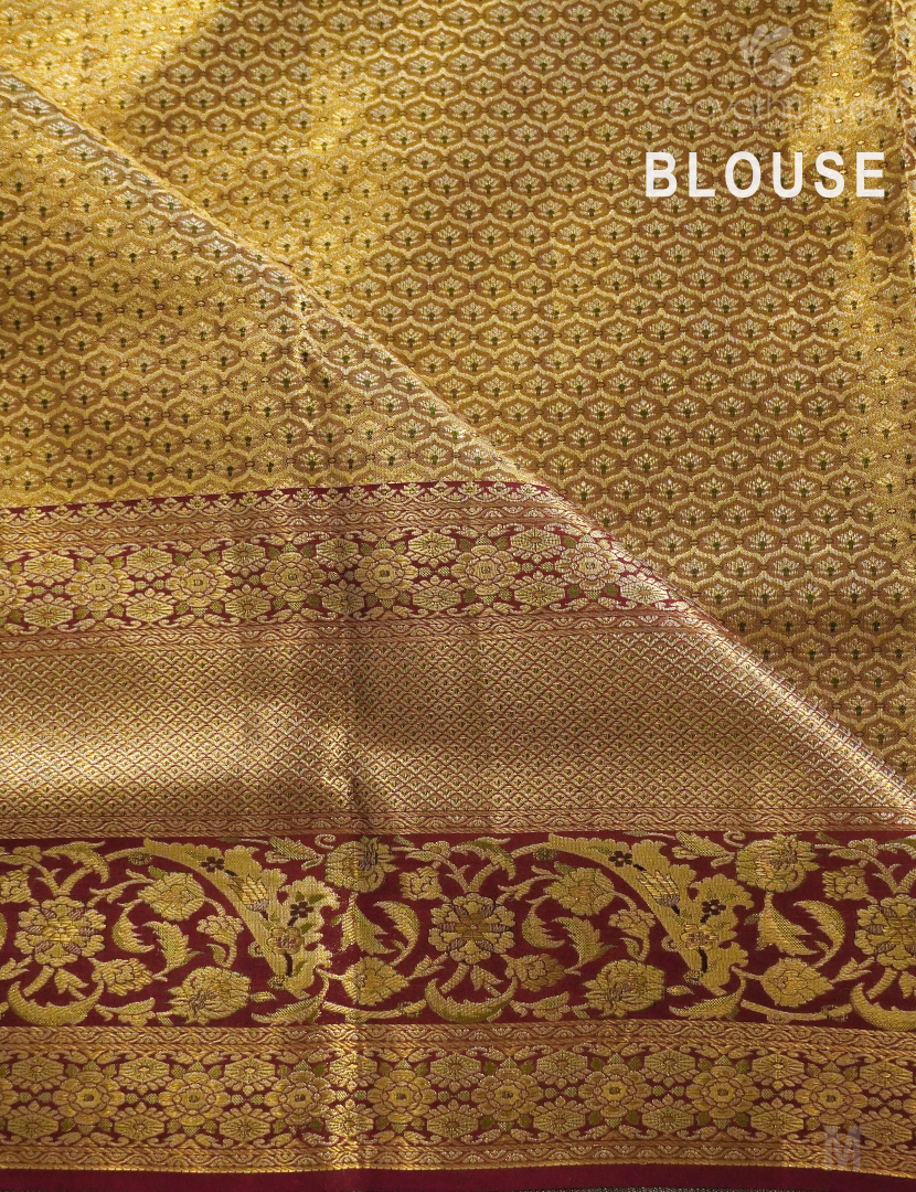 PURE KANCHI PATTU (4.G) BRIDAL SAREE-BKP1886