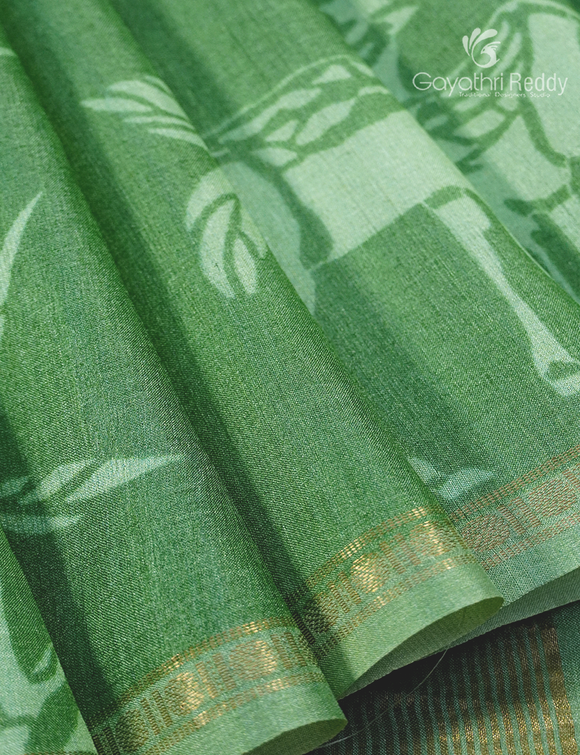 PURE TUSSAR PRINTED SAREE-TS1589