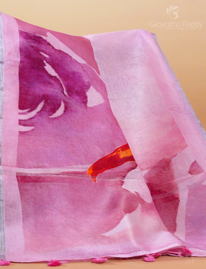 PURE LINEN COTTON SAREE-L1329