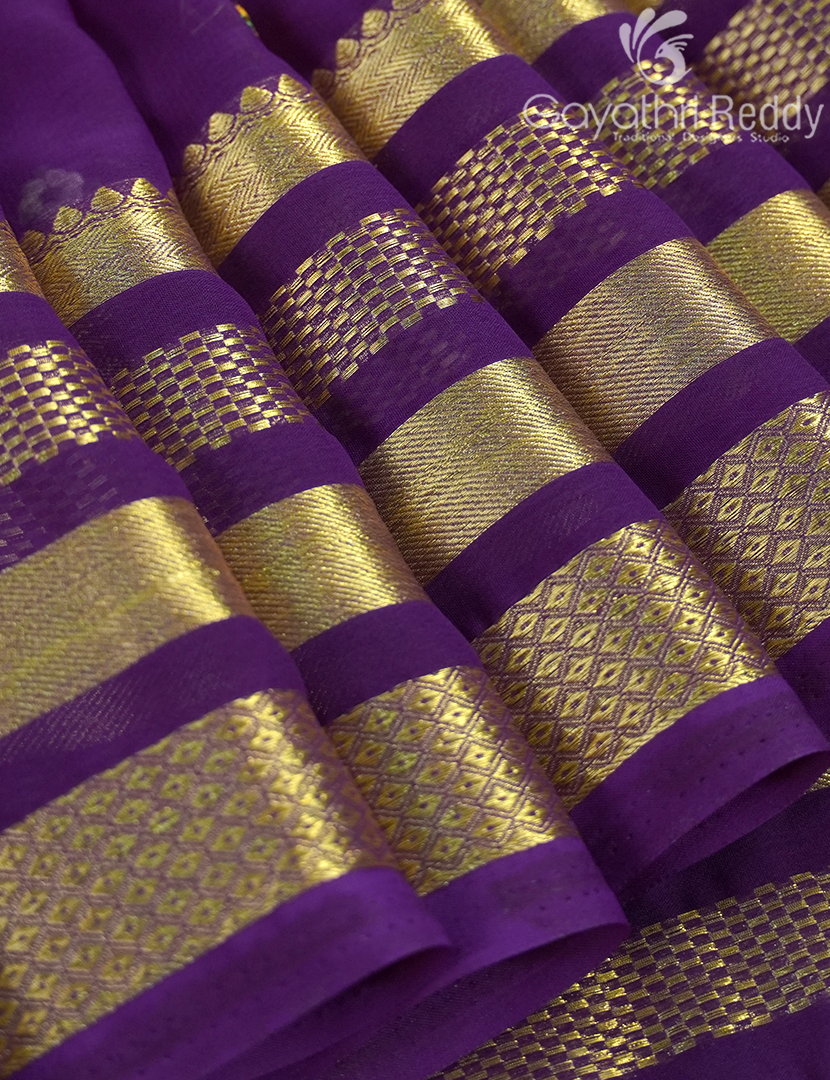 CHIFFON FANCY SAREE-PCF318