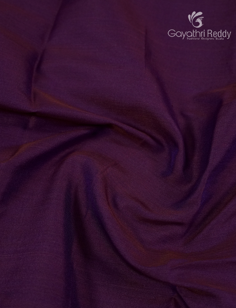 Pure Narayanpet Cotton Saree in Deep  Violet