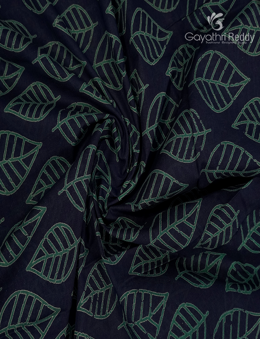 Vidharbha Cotton Saree in Indigo Blue