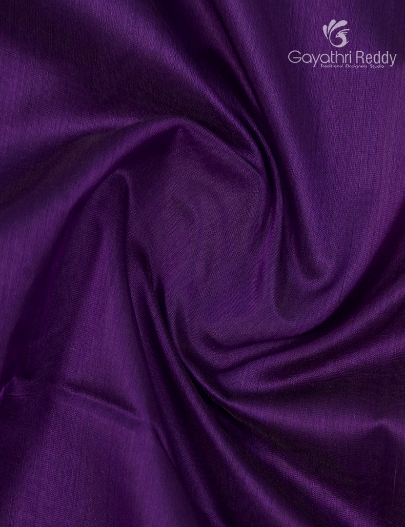 Pure Chanderi Sico Saree in Deep Purple