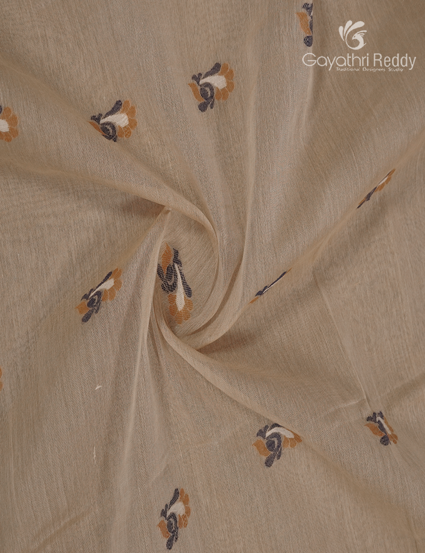 Jamdani Cotton Saree in Beige