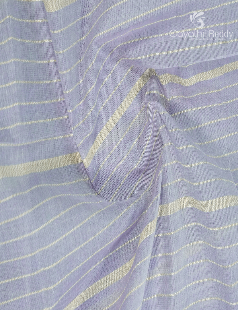 Pure Handloom Cotton Saree in Cloud Blue