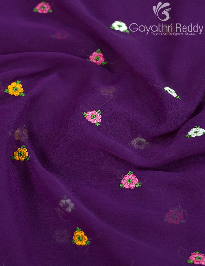 CHIFFON FANCY SAREE-PCF318