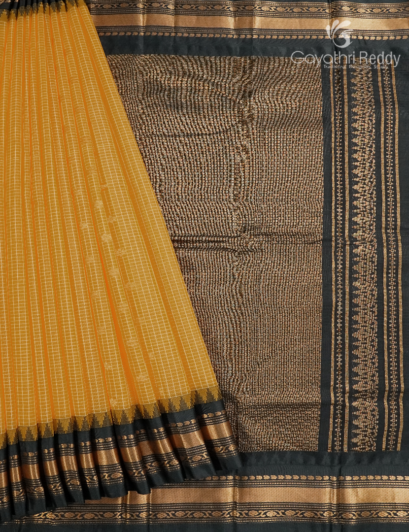 Pure Gadwal Cotton Saree-GGC1615