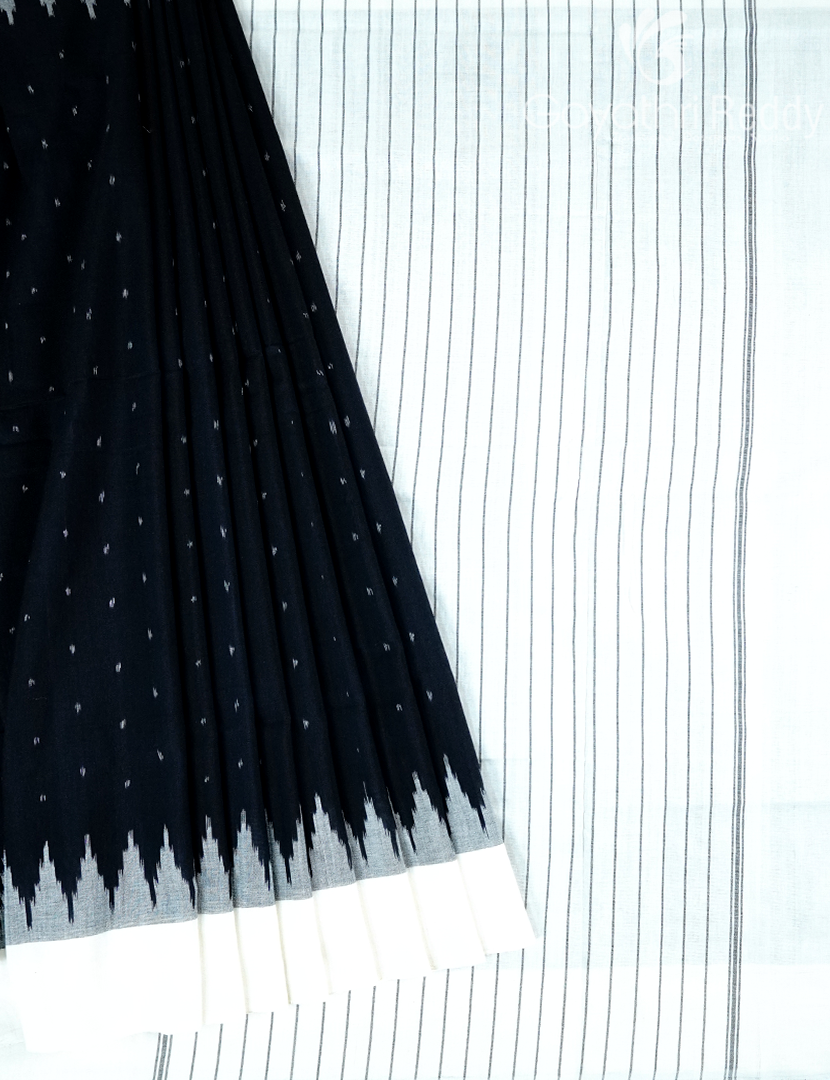 PURE IKKAT COTTON (H.L) SAREE-IKC1055