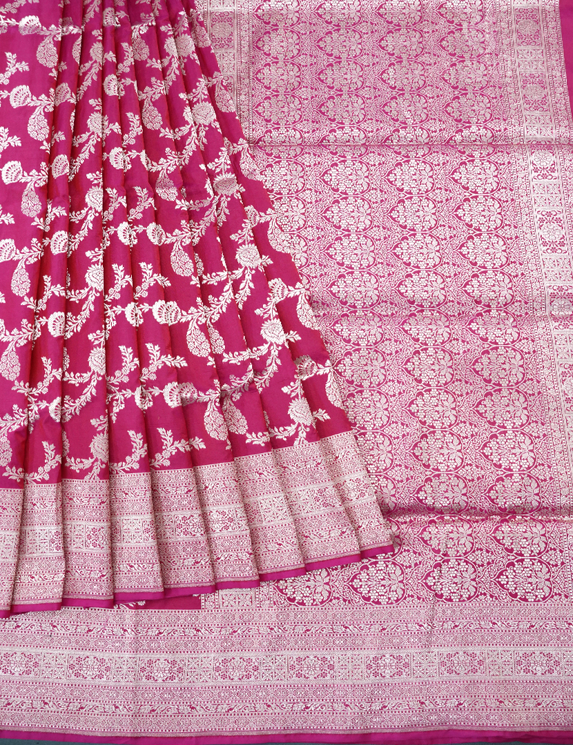 PURE BANARAS KATAN SILK JAAL-BP1104