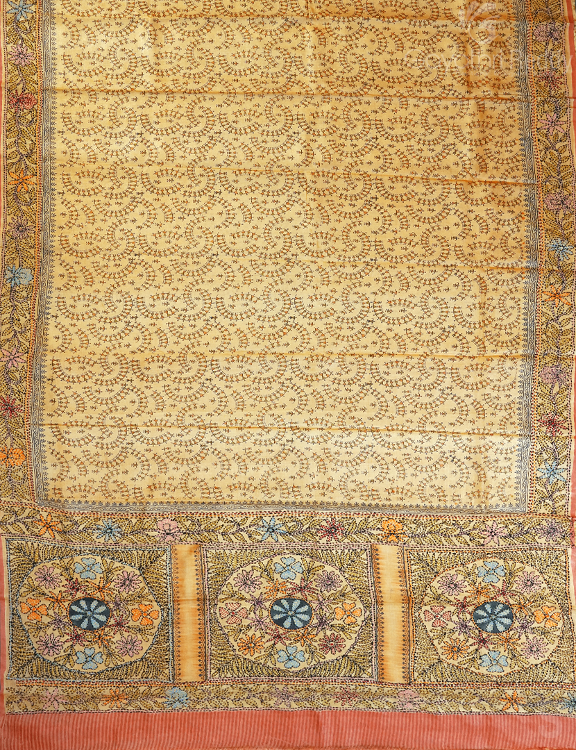 PURE DESI TUSSAR KANTA WORK-TS1524