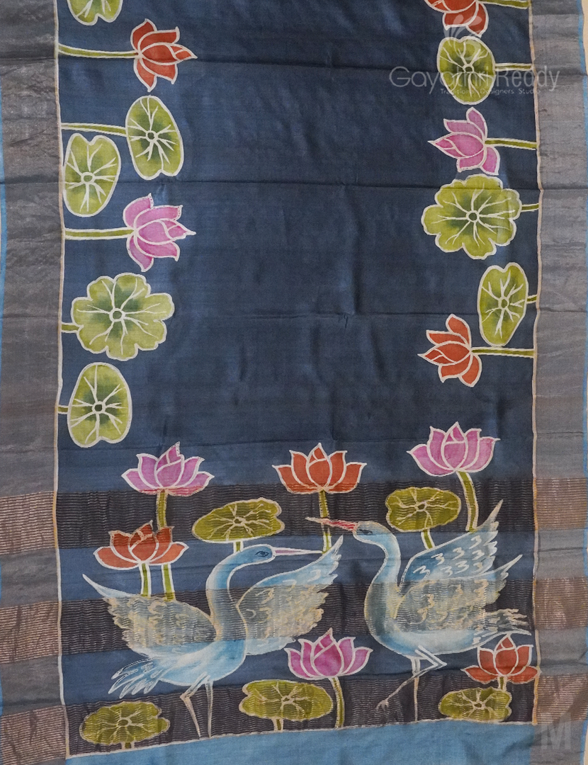 PURE DESI TUSSAR SILK-TS1112