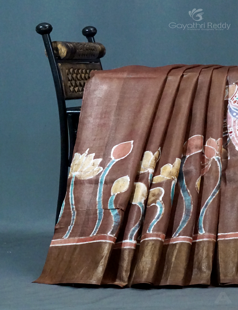 PURE DESI TUSSAR HAND PAINTED-TS829