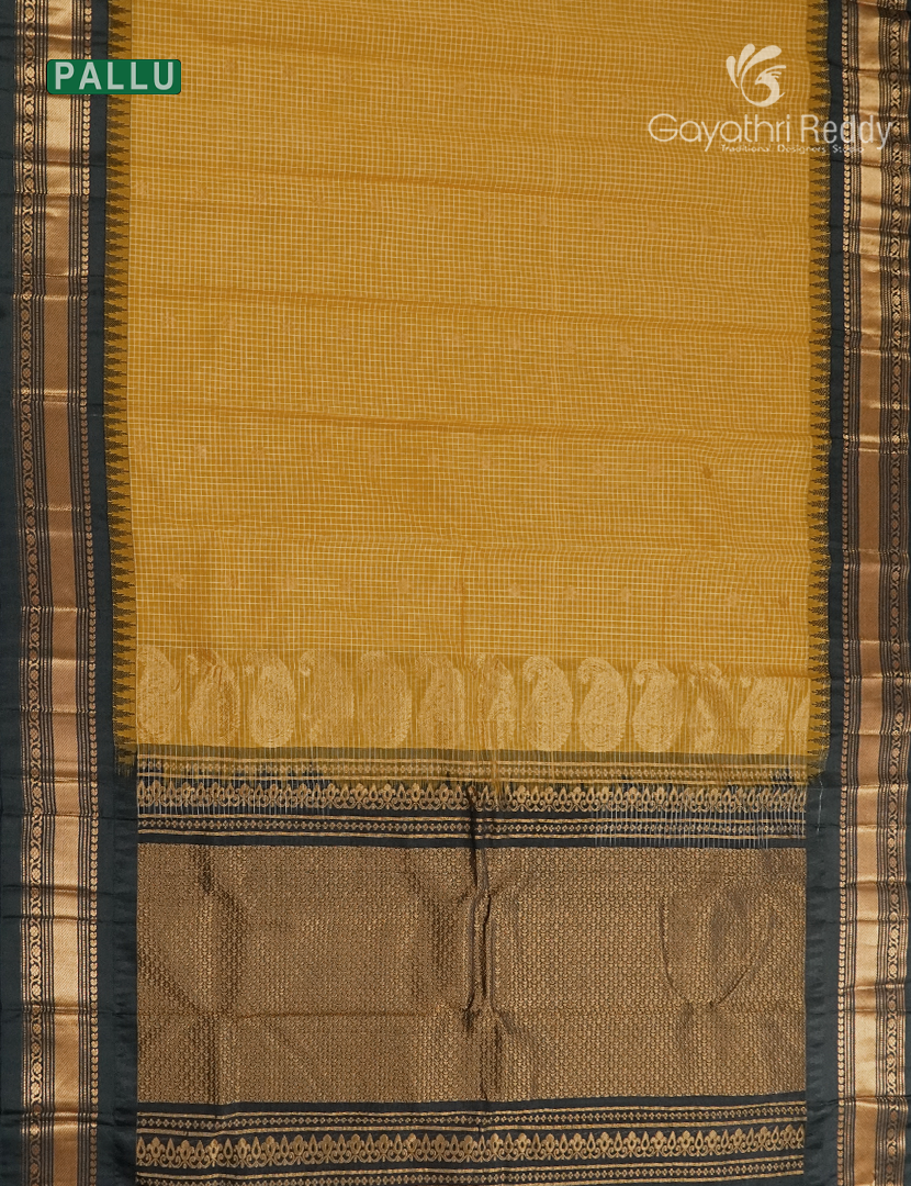 Pure Gadwal Cotton Saree-GGC1615