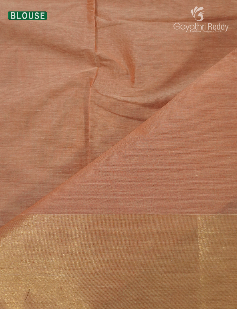 Pure Kanchi Cotton Saree in Sandalwood