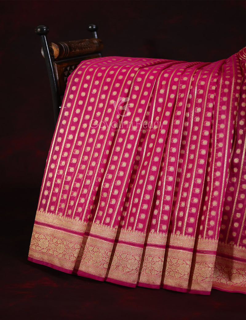 Banarasi Handloom Soft Kora Silk Tilfi Weaving Saree – banarassilksarees