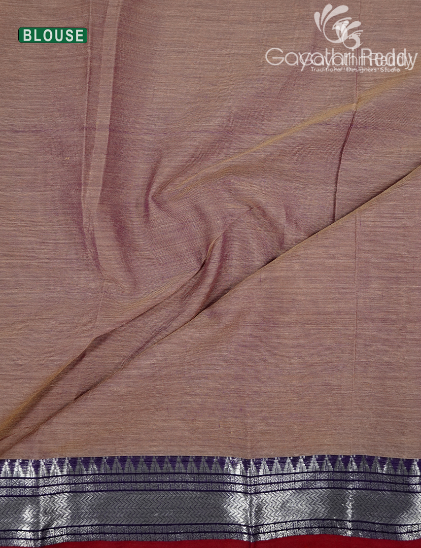 Pure Narayanpet Cotton Saree in Beige
