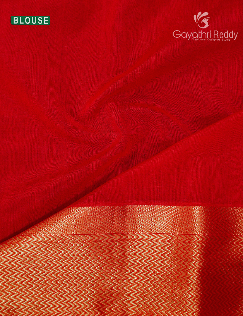 Pure Chanderi Sico Saree in Orange