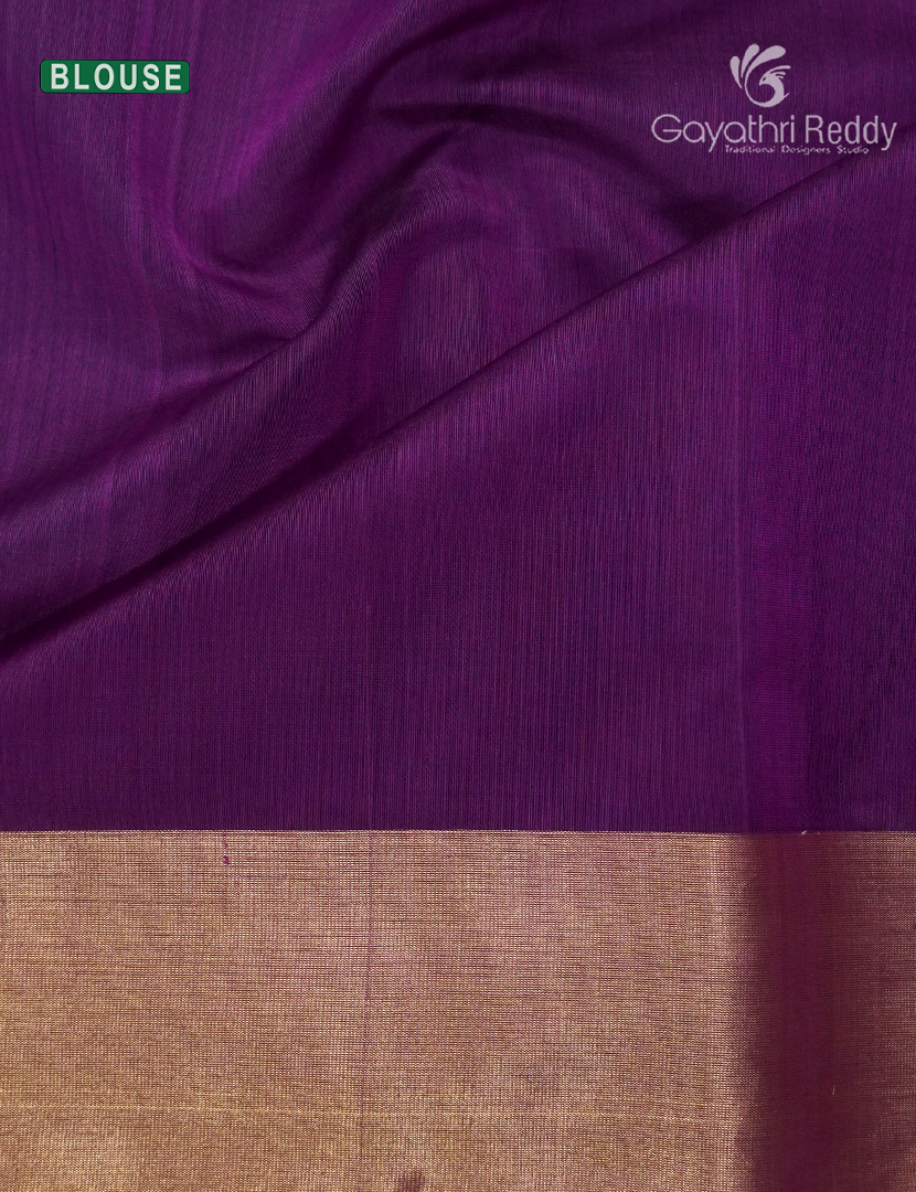 Pure Chanderi Sico Saree in Purple