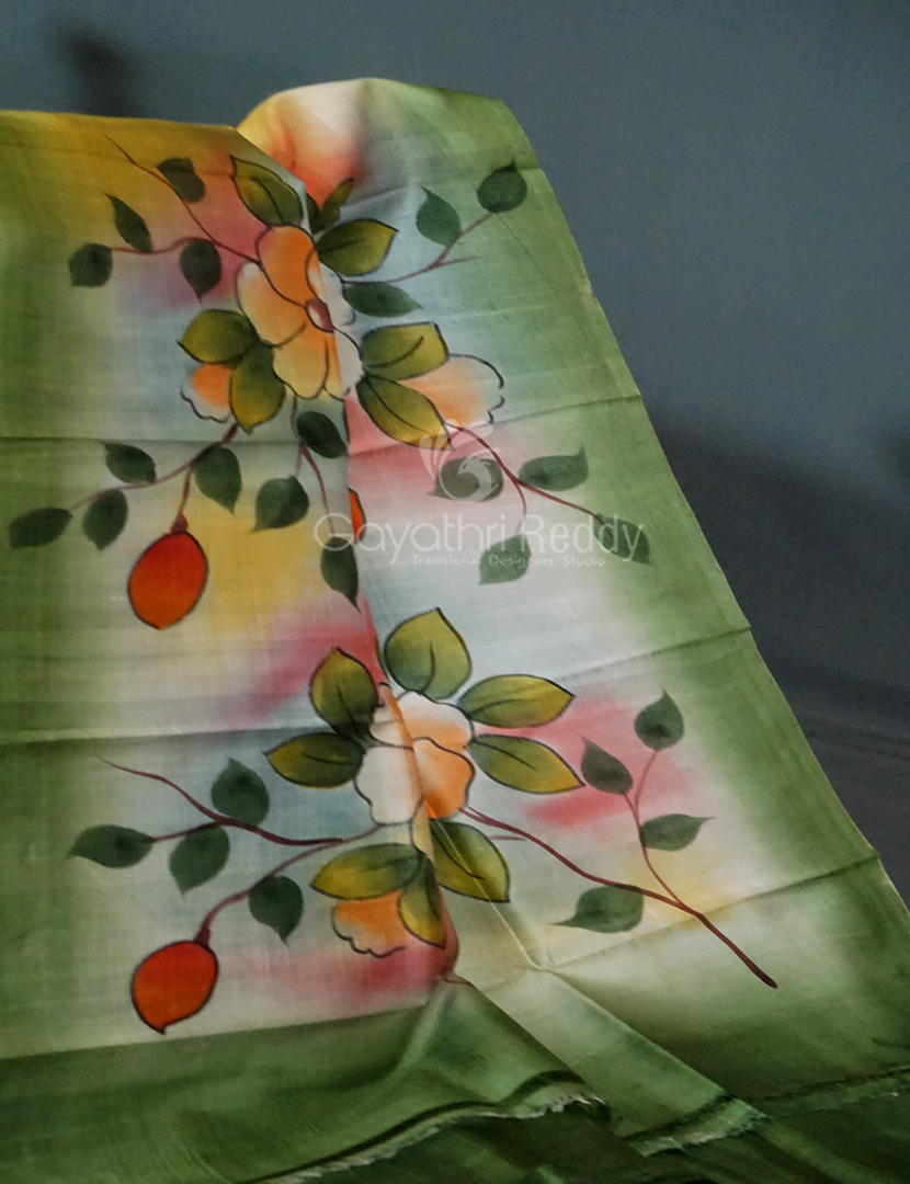 PURE SILK HAND PAINTED-PSP85