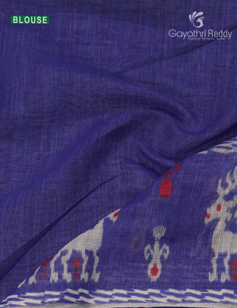Linen Cotton Saree in Baby Pink