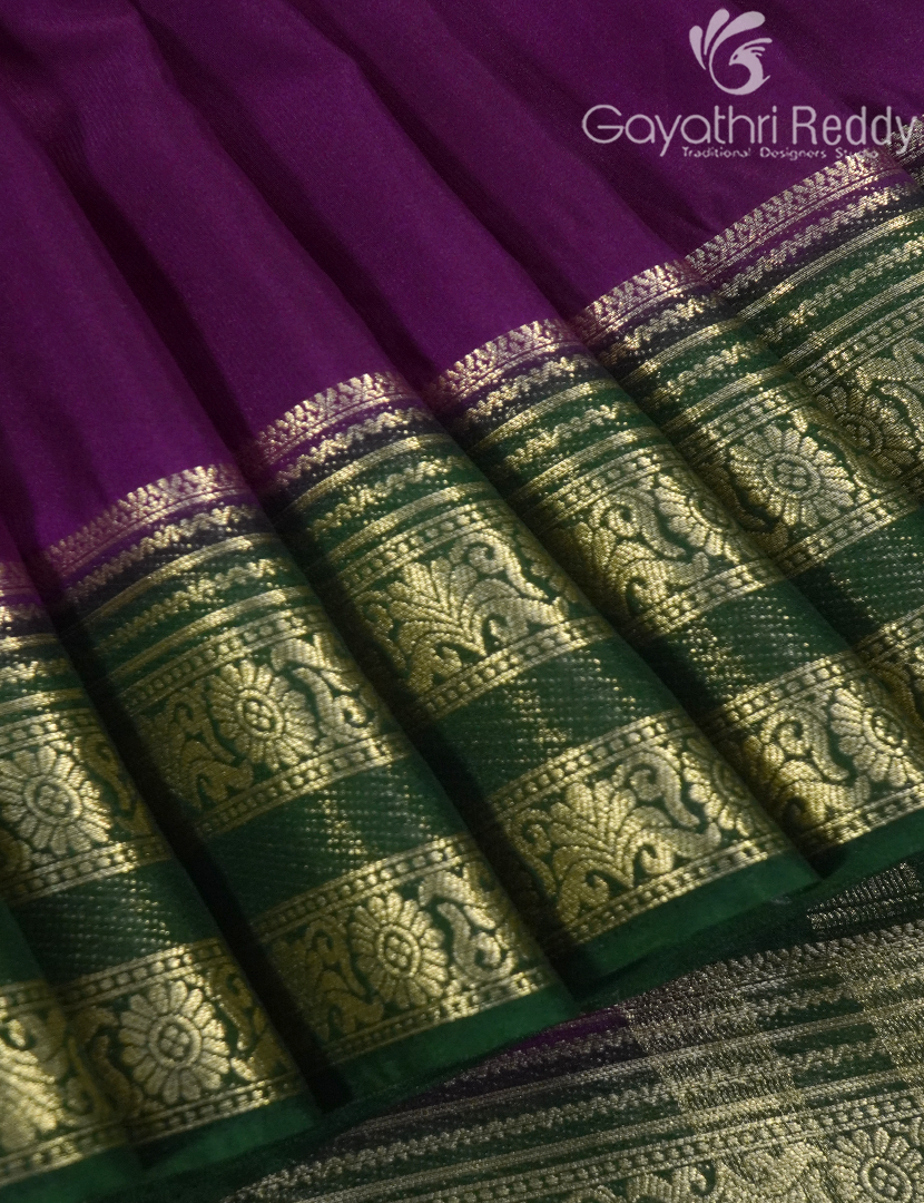 SEMI MYSORE CREPE SAREE-SMC369