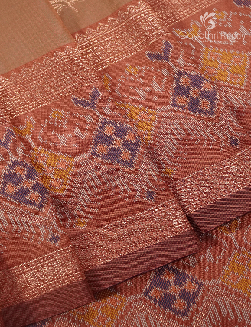 Semi Kanchipuram Art Silk Saree in Light Beige