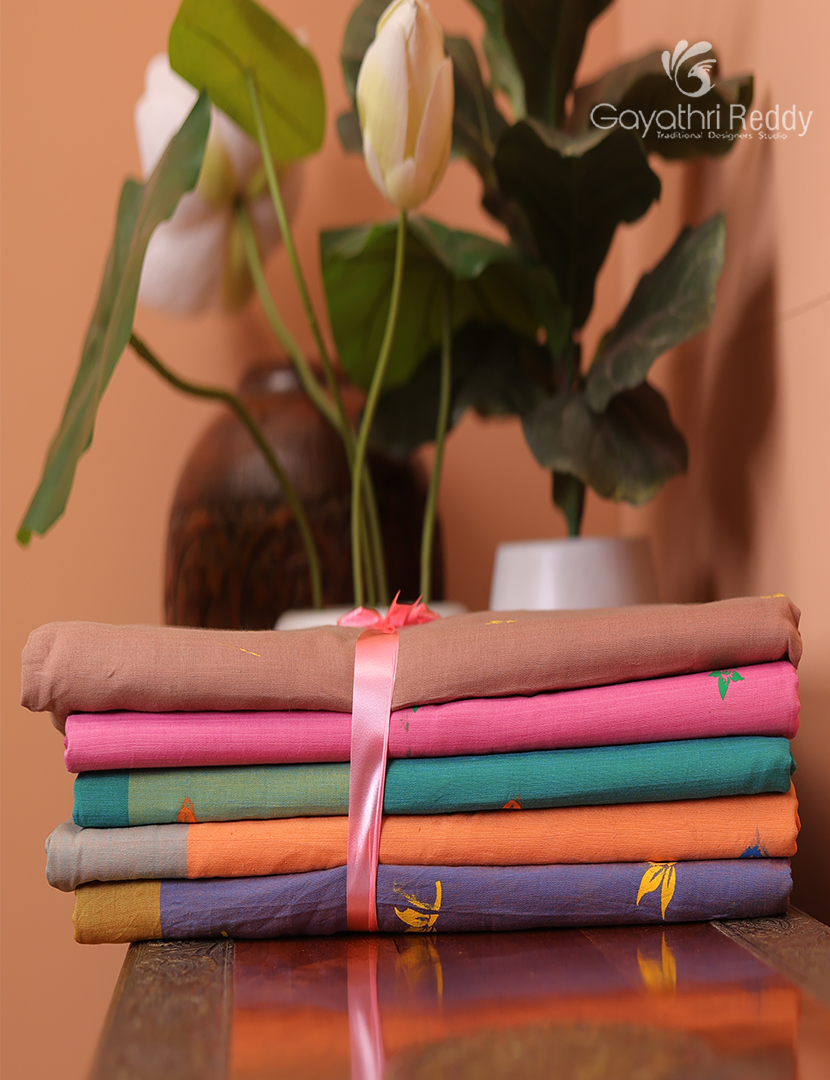 Silk Cotton Sarees Combo ( Set of 5 )