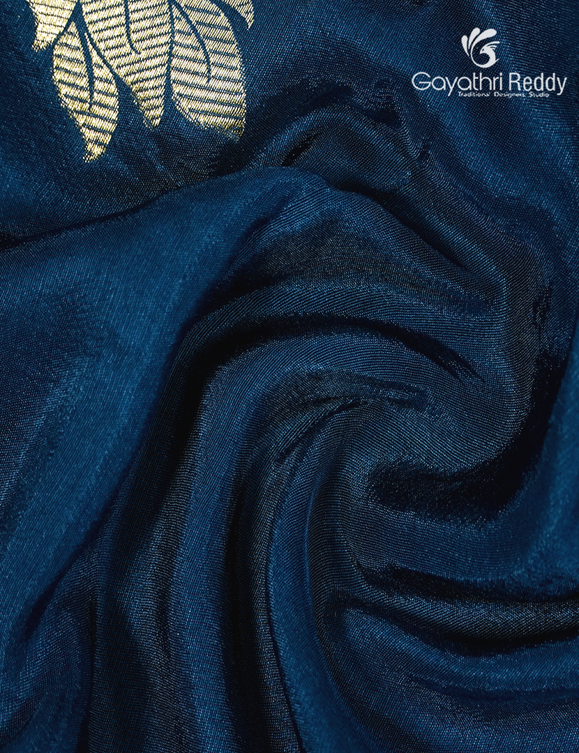 Semi Dola Fancy Saree in Indigo Blue