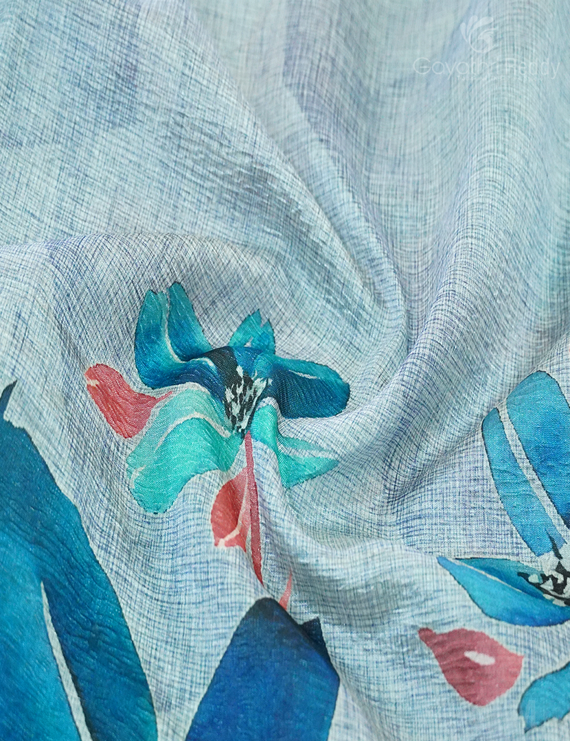 WRINKLE ORGANZA SAREE-OP572