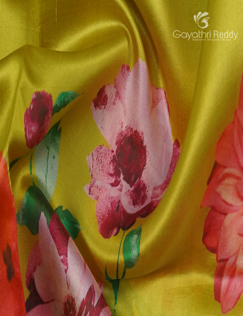 Pure Dupion Digital Print Saree-DS304