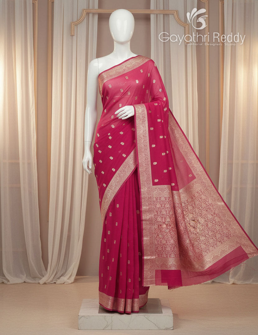 BANARAS CHIFFON SAREE-BCH10