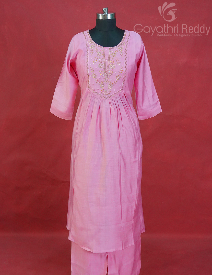 READYMADE DRESS SET(3PC)-KDS1225