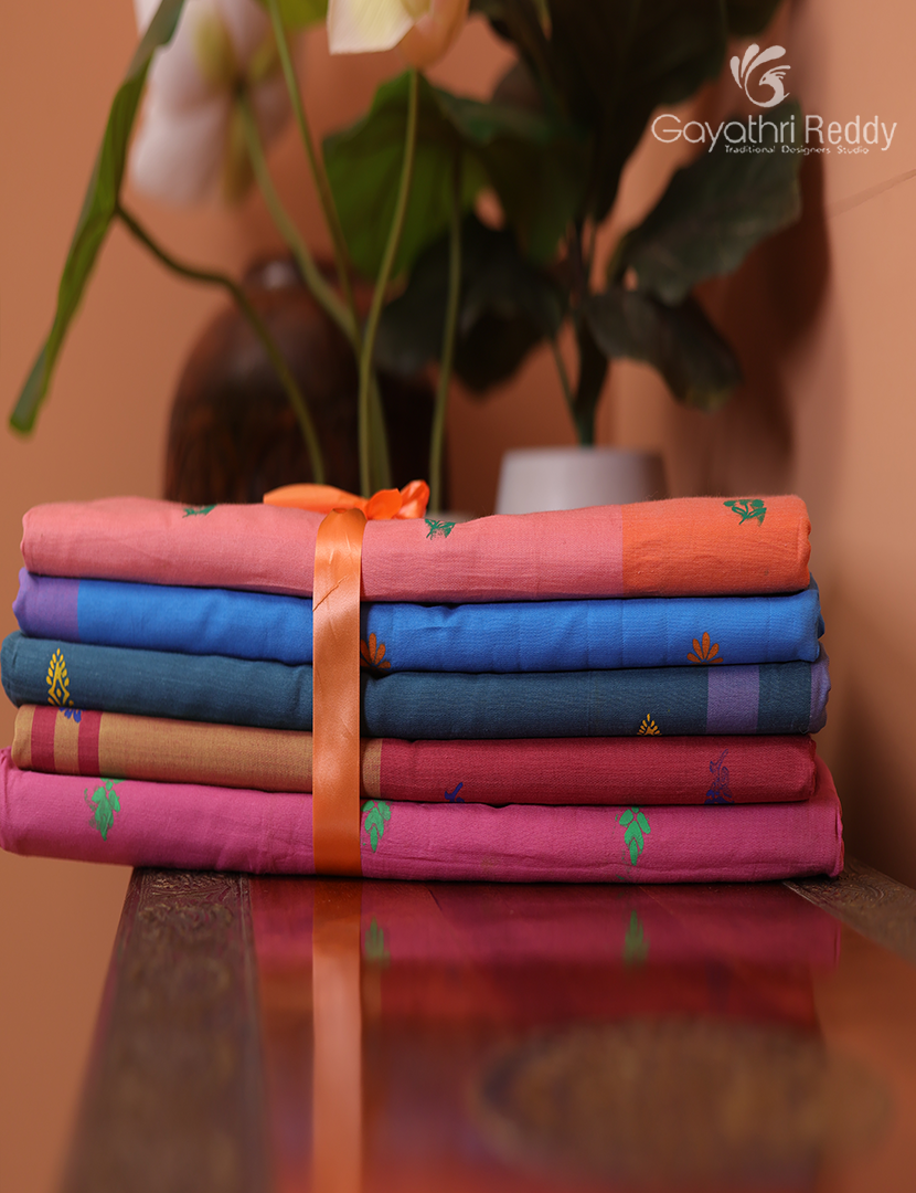Silk Cotton Sarees Combo ( Set of 5 )