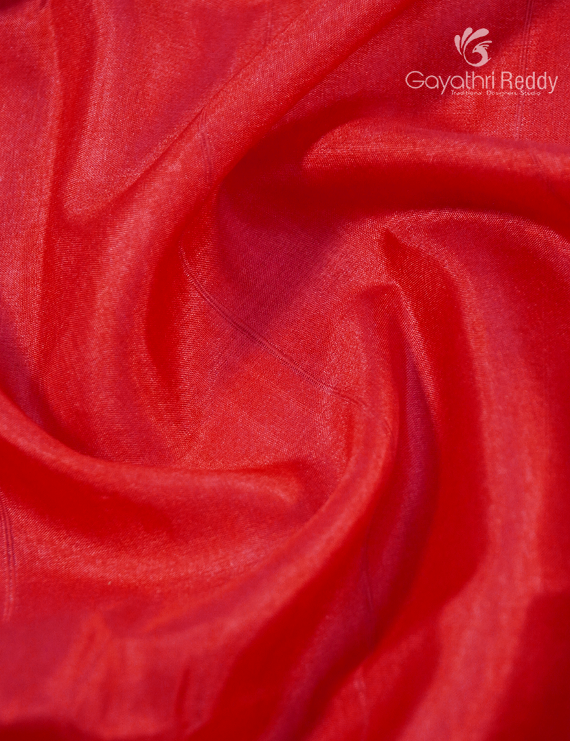 Semi Tussar Saree in Orange and Golden Yellow