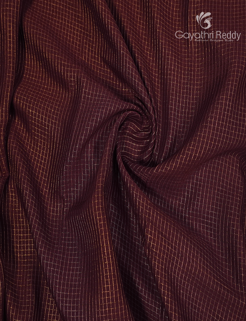 Pure Munga Silk Saree in Deep Brown