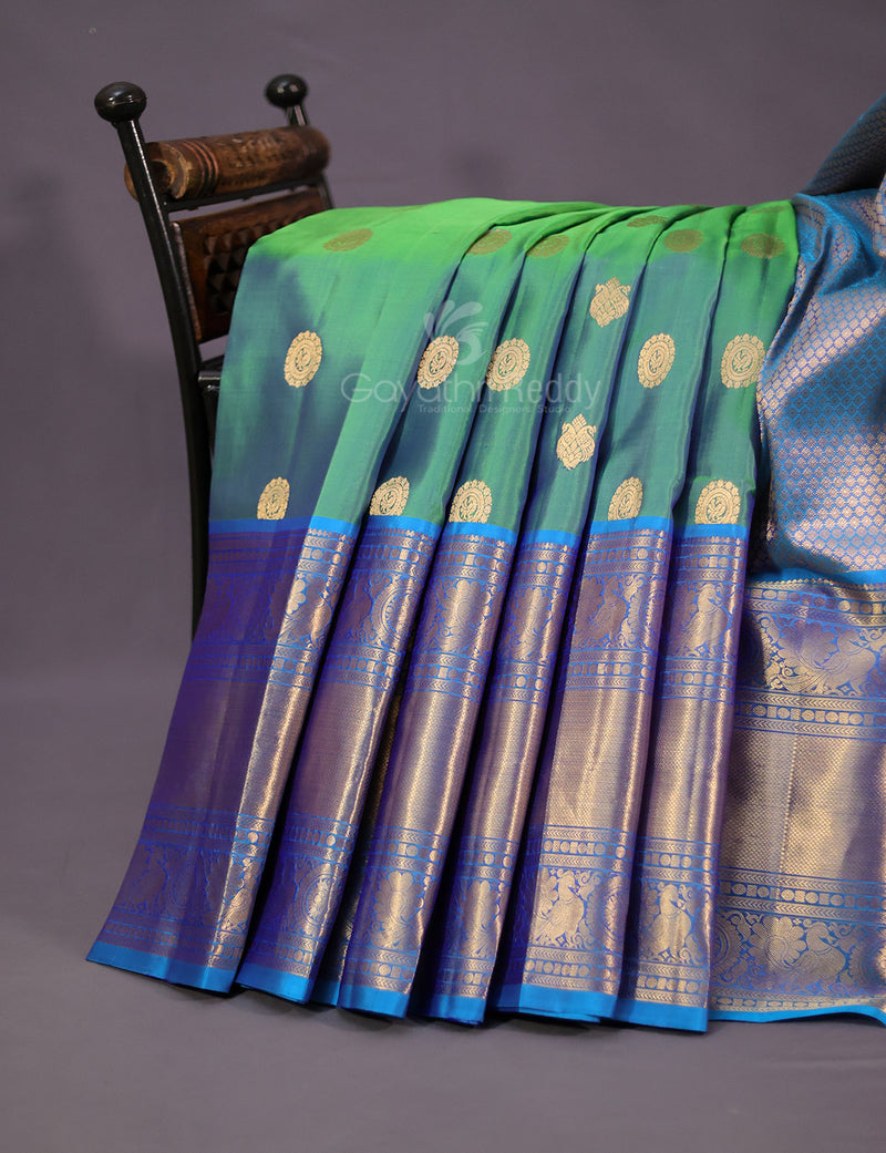 shimmering kubera pattu - lightweight soft silk saree – shakthistyles