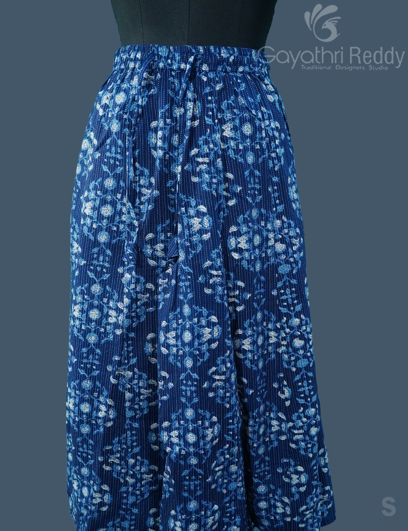 KALAMKARI COTTON PLAZZO-PKC5