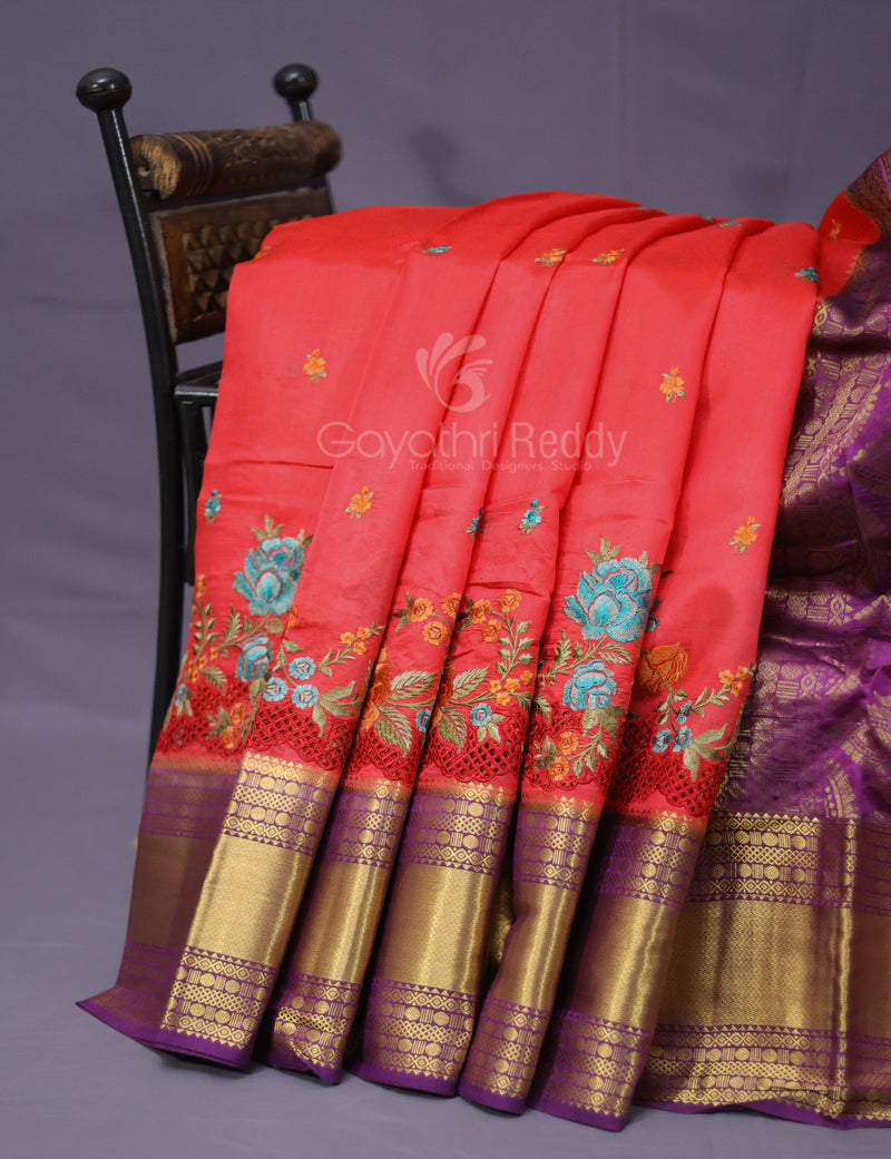 Silkmark Certified Cut Work Tussar Silk Saree With Blouse Piece / Desi  Tussar Saree With Cut Work and Patch Work /handloom Pure Silk Sari - Etsy