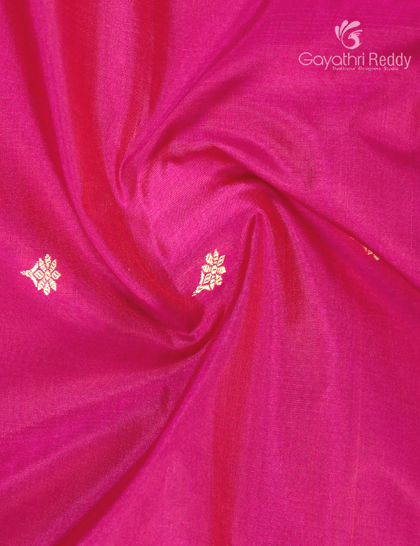 Pure Banaras Katan Silk Saree in Fuchsia Pink
