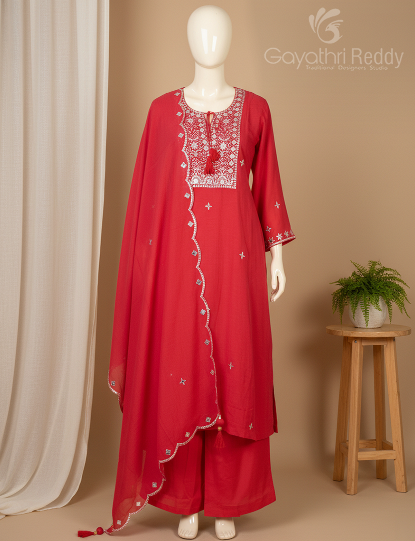 READYMADE DRESS SET(2PC)-KDS1178